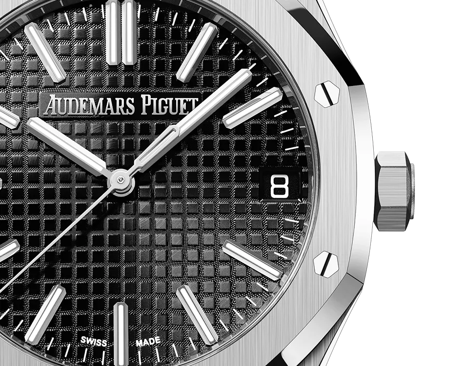 Royal Oak Silver Black Dial Automatic Watch